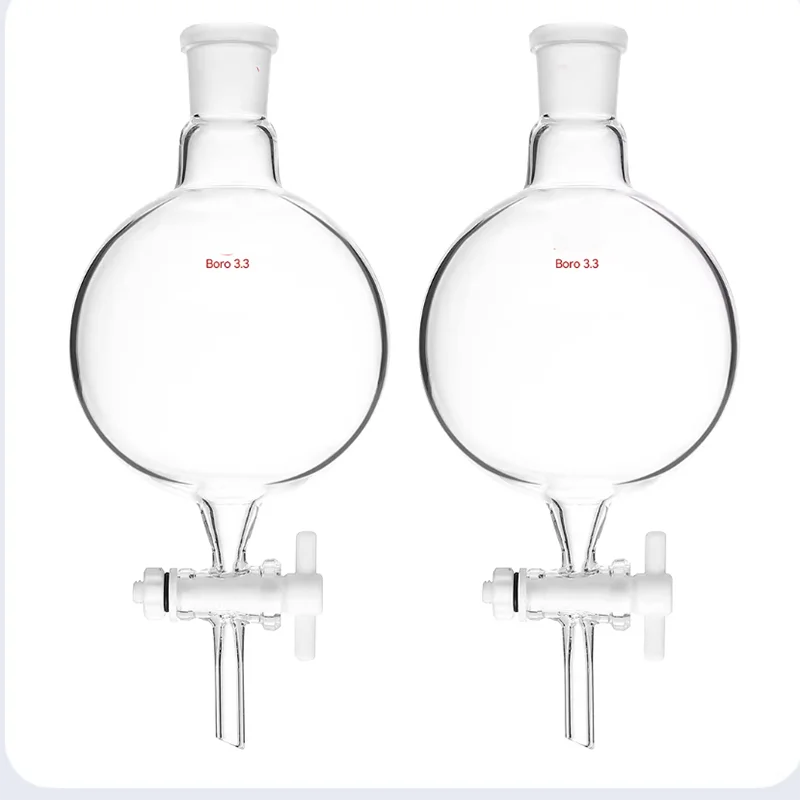 10000ml 구형 분액깔때기 PTFE 피스톤 고붕소유리 구형 깔때기
