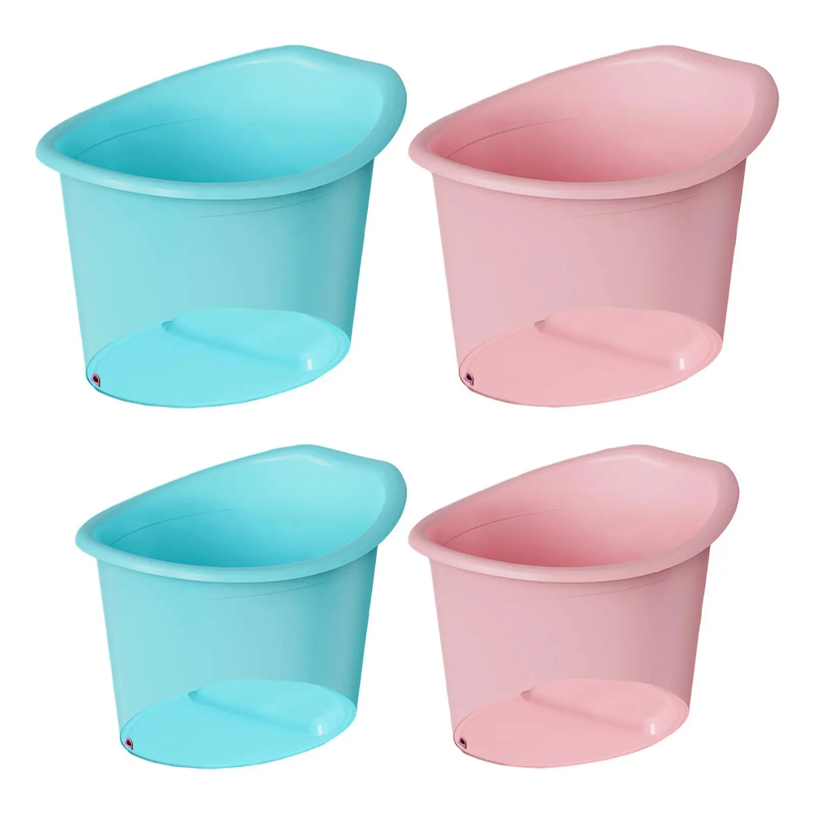 

Baby Bath Bucket Thickened Anti Slip Bathroom Accessories Sit and Soak Upright Tub Sitting up Baby Shower Bucket for Newborn