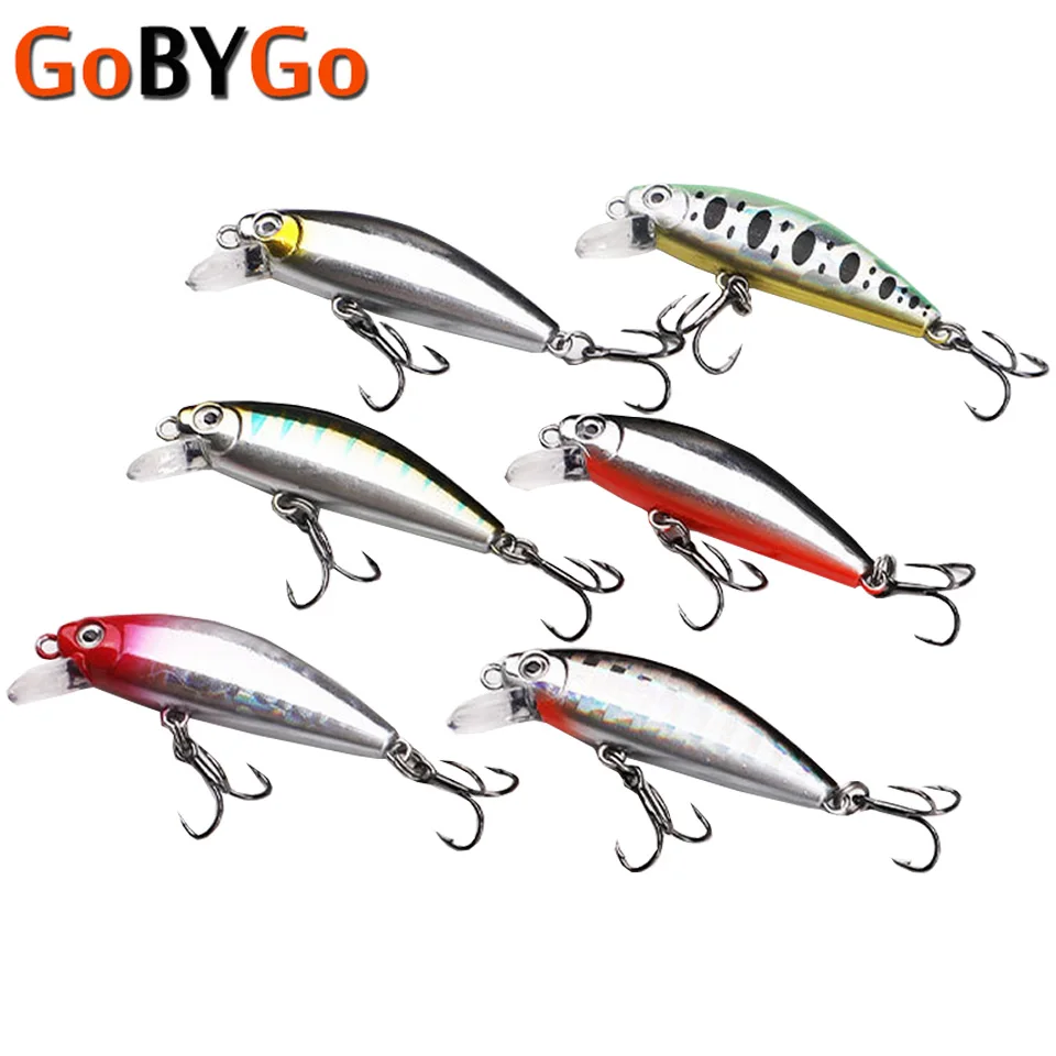 

1PCS 45mm/2.8g Sinking Minnow Hard Fishing Lure 3D Eyes Artificial Bait Perch Pesca Wobbler Mino Fishing Tackle