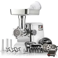STX International Turboforce 3000 Series 6-In-1 Powerful Size #12 Electric Meat Grinder with Foot Pedal 1