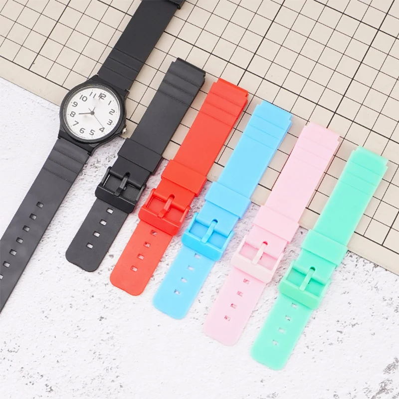 

16mm Silicone Watchband for Casio MQ-24 Replacement Band Strap Watch Accessories