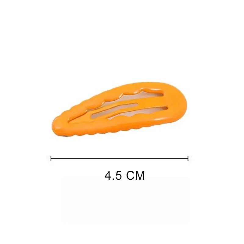 Simple Barrettes for Children Headwear Summer Korean Style Kawaii Wave Candy Color Hair Pins Clips Headdress Girls Accessories