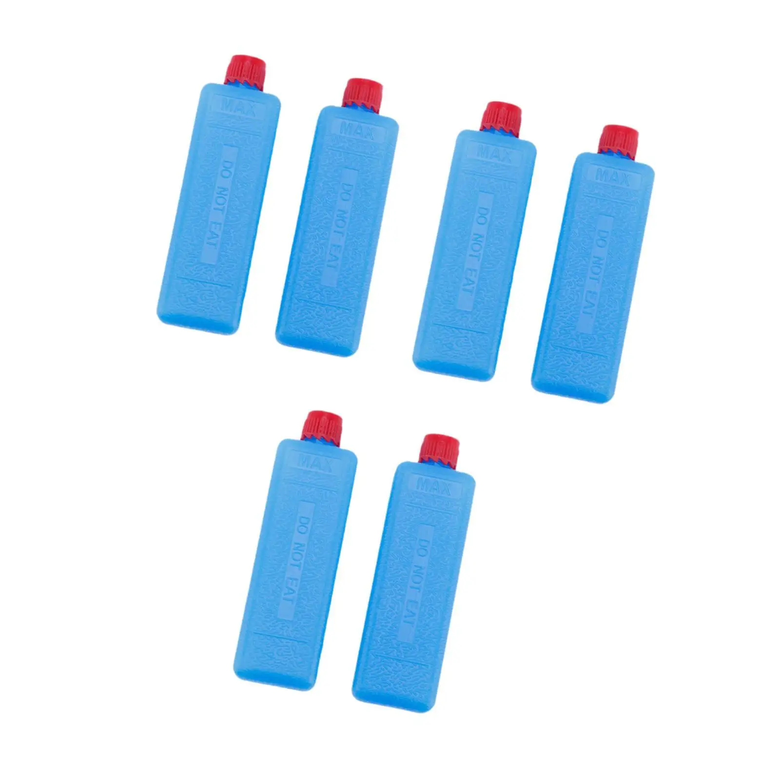 6x Ice Blocks Sturdy PETG for Cool Bag Ice Pack for Beach Picnics Home