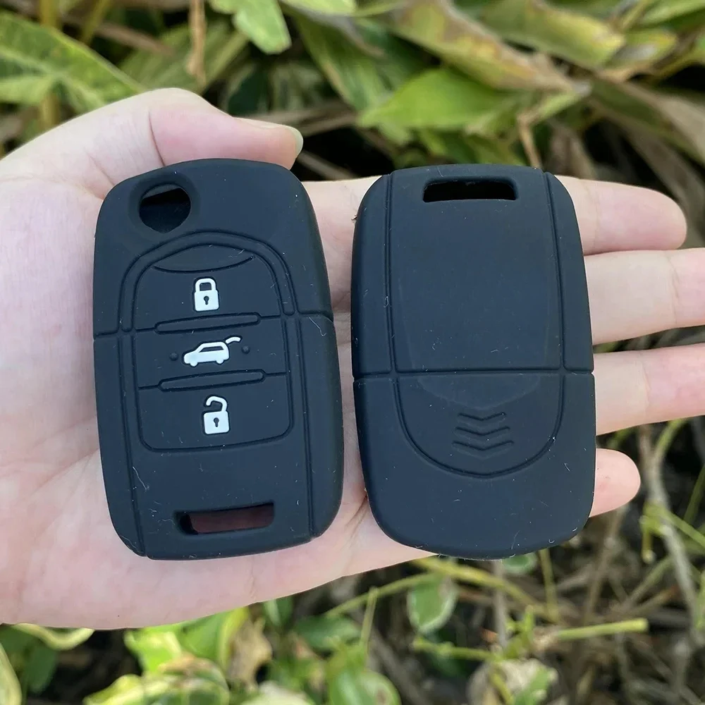 3 Buttons Silicone Car Key Case Skin Protect Ccover For Wuling Hongguang Baojun 630 730 560 310 Flip Remote Keychain Accessories