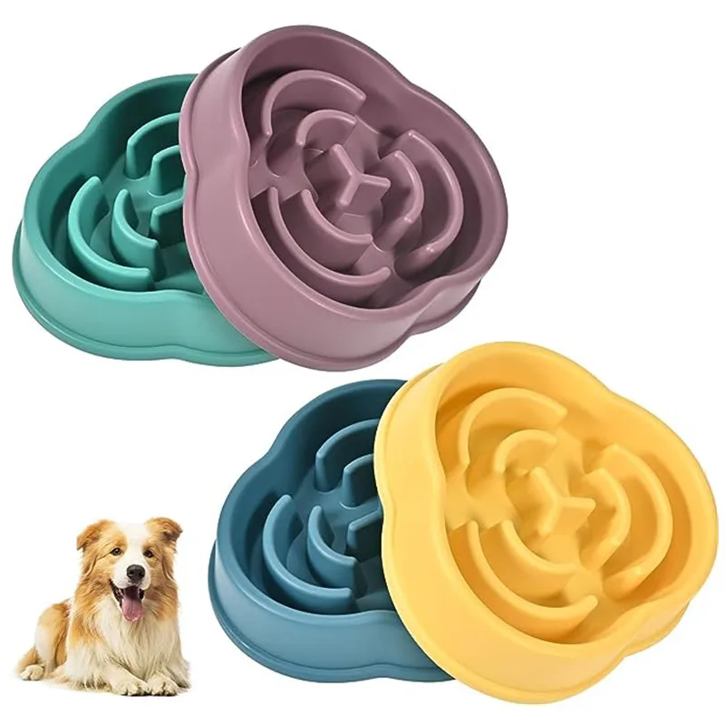 

Pet Slow food bowl dog bowl to control eating speed bowl prevent excessive eating healthy tableware non-slip anti-choking bowl