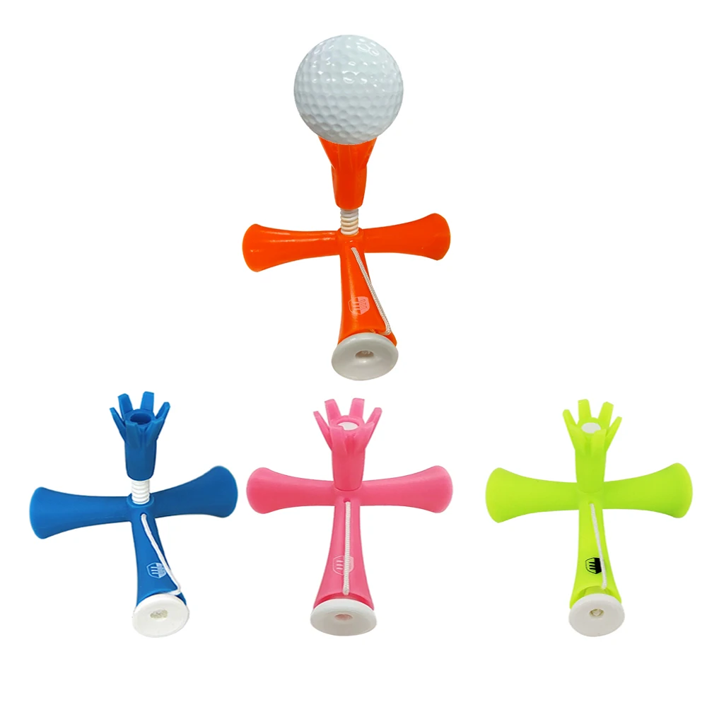 

1 Pcs Golf tee Tripod Height Adjustable Plastic Golf Practice Training Aids Outdoor Accessories adsorbable Golf Ball Holder