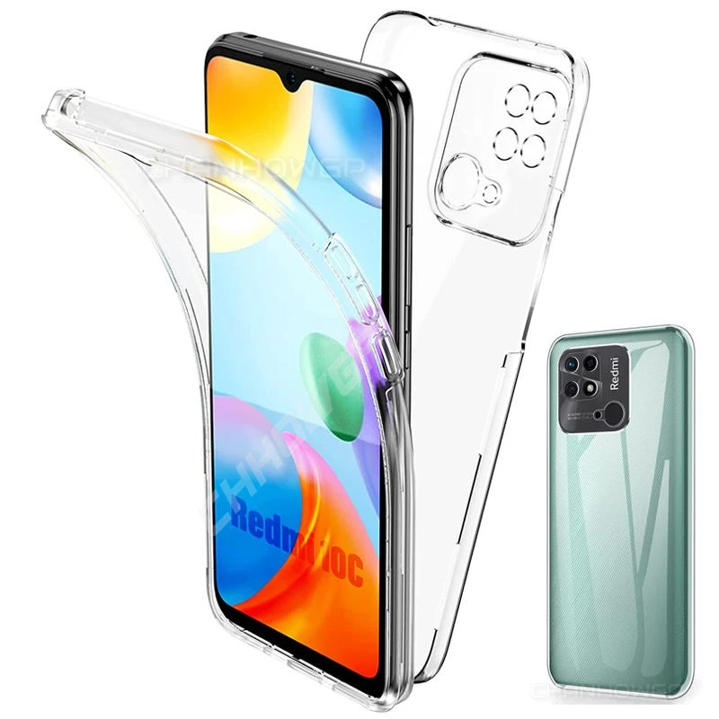 Für Xiaomi Redmi 10C Fall Abdeckung 360 Grad Volle Körper Schützen Shell auf Für Redmi redmy 10C 10 C redmi10C doppel Shockproo_voghion.com