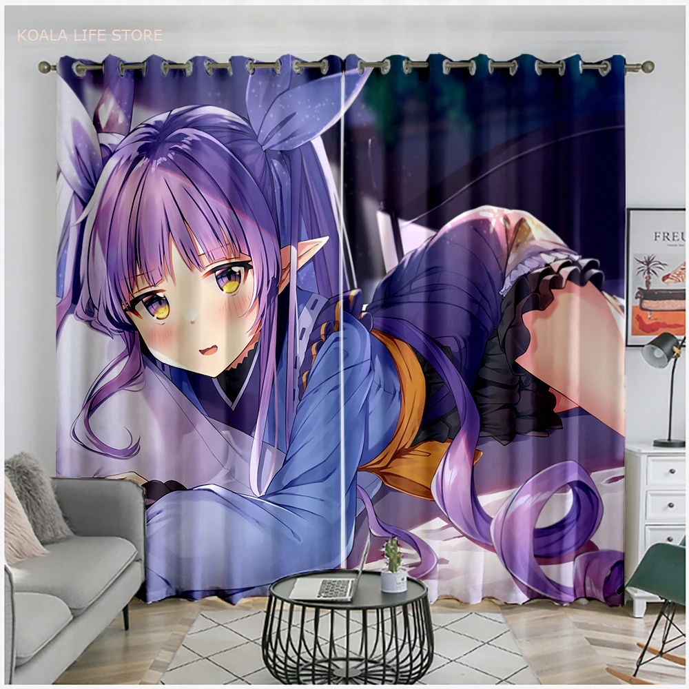 Anime Anime Princess Connect Re Dive Curtain For Bedroom Living Room Window  Drapes Kawaii Girls Gifts Blackout Polyester Curtain - Curtain - AliExpress