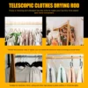 Adjustable Splicable Clothes Rod Extendable Aluminum Pole Clothing Hanger Wardrobe Rack Drying Racks Home Storage ganization 5