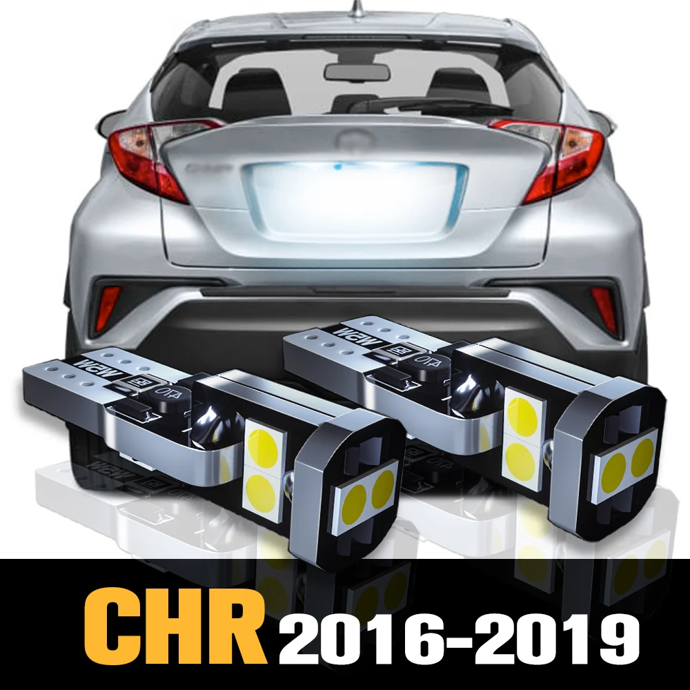 

2pcs Canbus LED License Plate Light Lamp Accessories For Toyota CHR 2016-2019 2017 2018