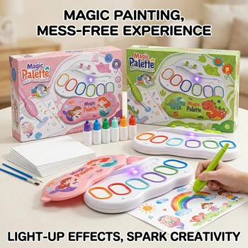 Mess Free Magic Paint Palette Non-Toxic Safe on Skin and Clothes Educational Graffiti Art Toy for Kids Learning Birthday Gift 1