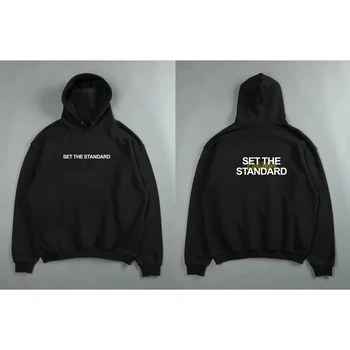 سترة بقلنسوة كلاسيكية كلاسيكية مخصصة للياقة البدنية للرجال لعام 2025، سترة بقلنسوة من الصوف للفصول الأربعة، فضفاضة ومريحة 6