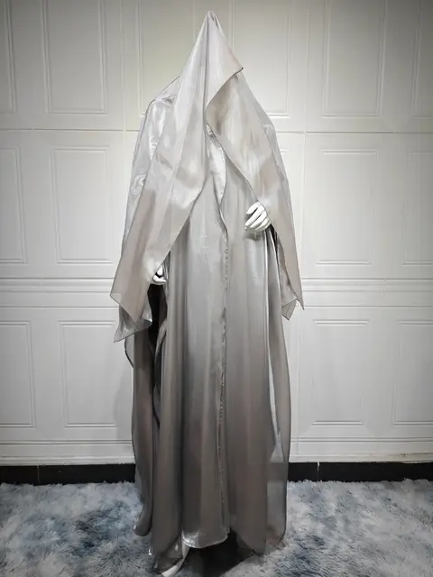 2026 Eid Mubarak ouvert Abaya femmes Robe musulmane Khimar Jilbab Kebaya caftan Robe Ramadan robes avec Hijab Kimono Islam vêtements