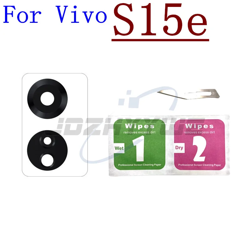 2PCS Back Rear Camera Glass Lens With Sticker For Vivo S1 S5 S6 S7
