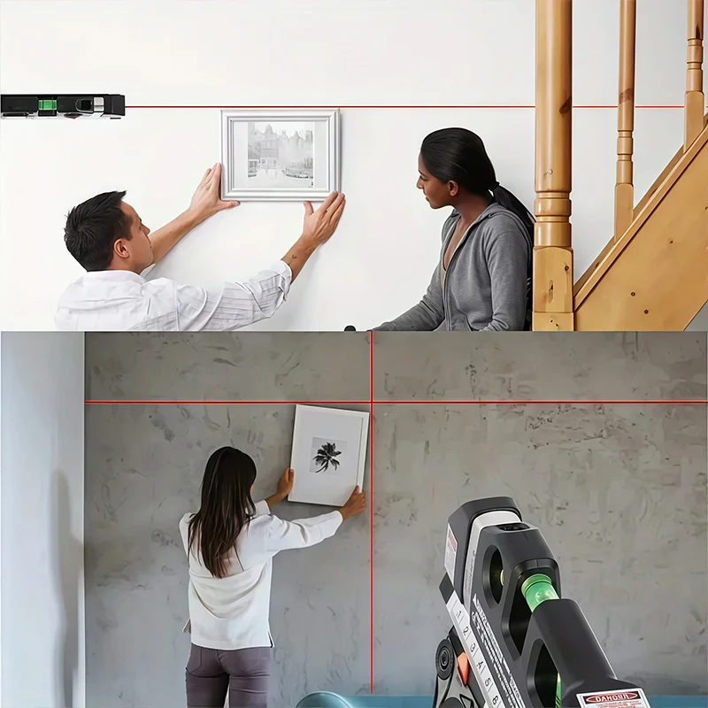 Laser level Laser level line tool multipurpose laser level kit ruler optical instruments renovation measurement and construction tools
