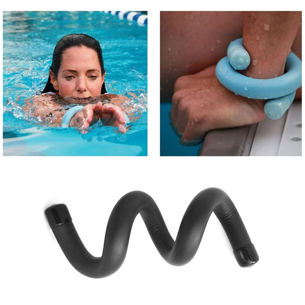 BAAU New Design Weight Bearing Wristband Can Be Bent At Foldable Exercise Assisted for Swimming Yoga Running Black