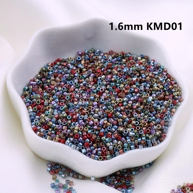 고품질 1.6mm 변색없는 무광 메탈릭 유리 구슬, 수제 DIY 구슬, 루즈 비즈