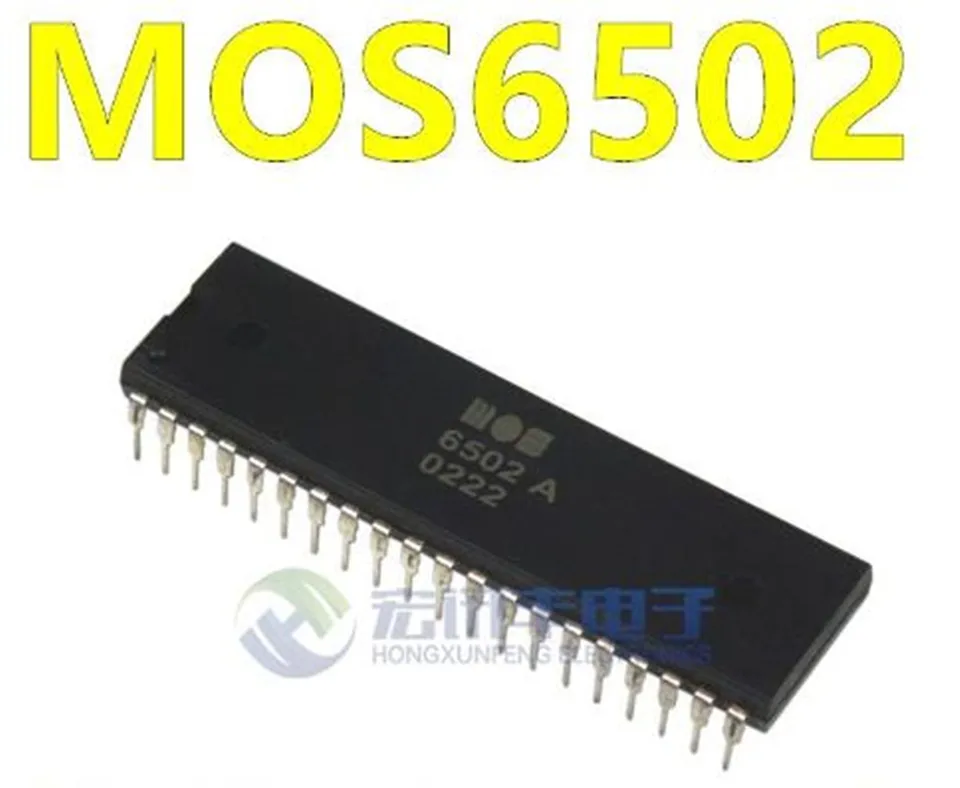 1 Pièce MOS-6502 / MOS6502A – Processeur 6502 DIP-40 – Pour Projets électroniques Et Rétro