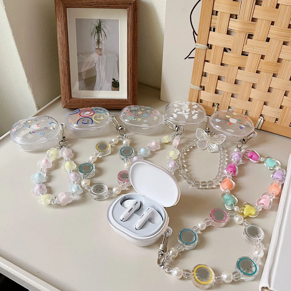 Per Xiaomi Redmi Buds 4 Lite Custodia Fiore Colorato Silicone Trasparente Tpu Hearphone Cover Redmi Buds4 Lite Cover Coque