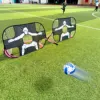 Foldable Football Goal Nylon Soccer Goal Kids and Adults Football Target Net for Playground Backyard Indoor Outdoor Training 2