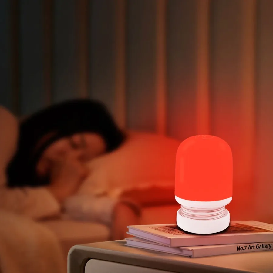 Red & Amber LED Night Light – Rechargeable Sleep Lamp with Adjustable Brightness S4a260ffa4cda4dbcbc6c2261947fc053u