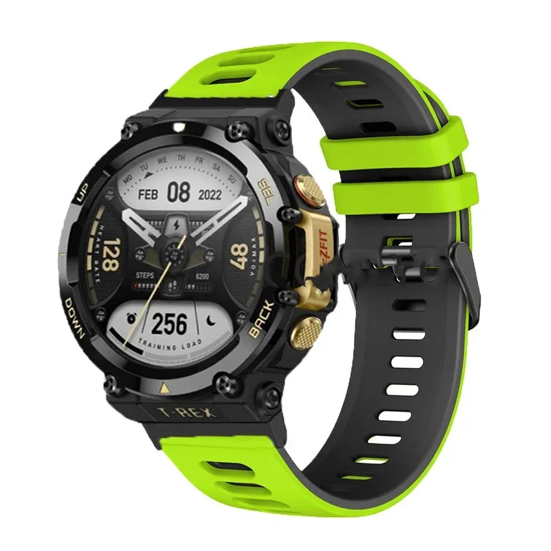 Durable Soft Silicone Sports Watch Strap - Comfortable Fit Bracelet Wristband