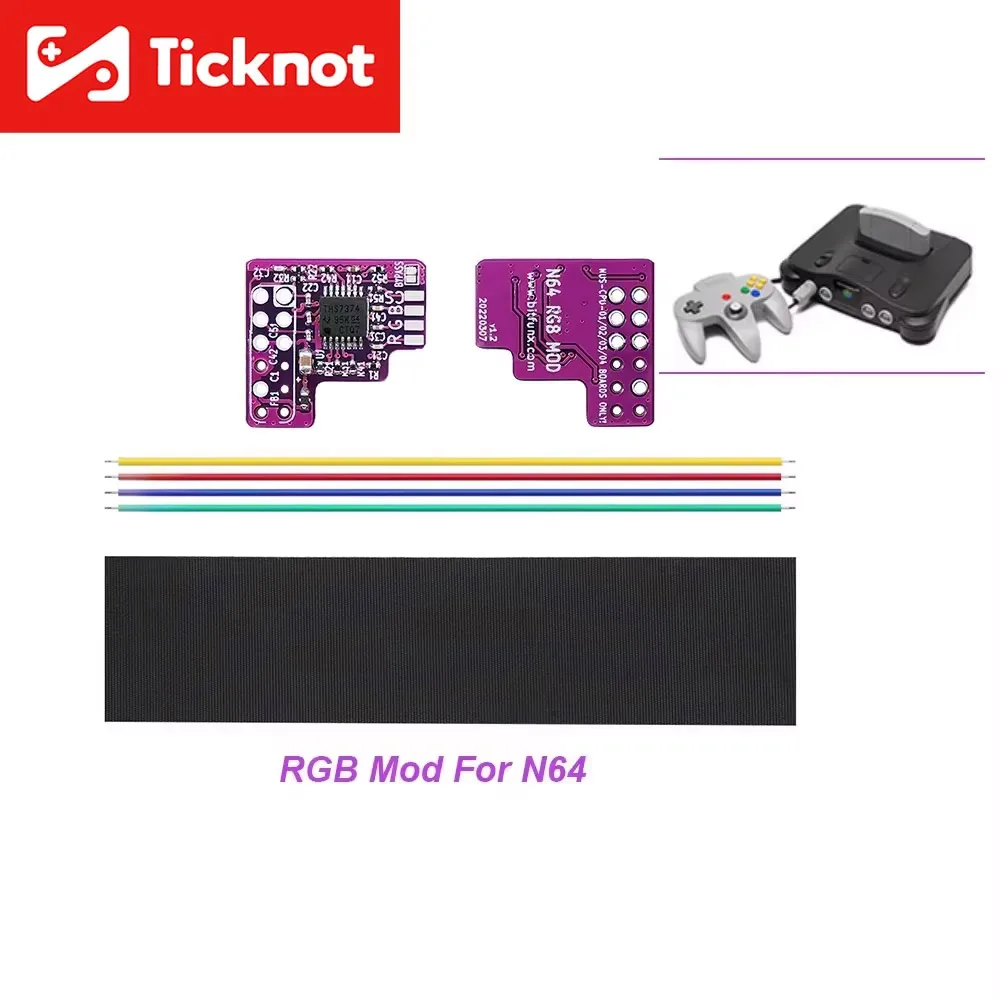 thumbnail image 2 of N64 RGB MOD Kit For N64 NTSC Consoles RGB Module Chip 64 NTSC Modified Rgb Output Module Easy Install I4478970700 2 of 14