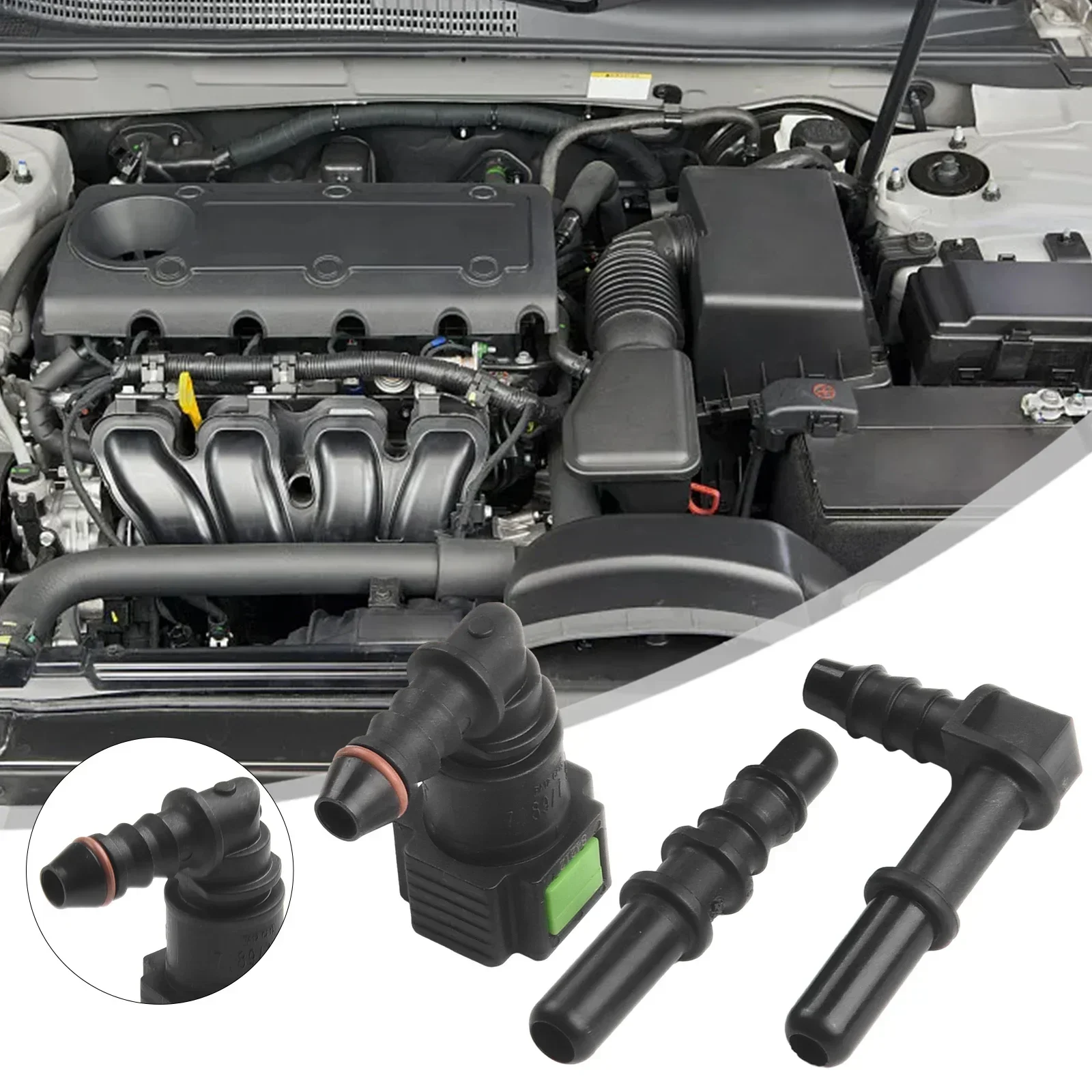 Car Fuel Line Hose Coupler Quick Release Connector SET