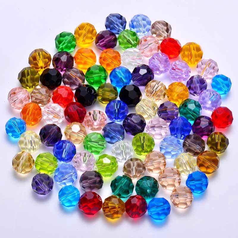 AAA Multi Colors 4MM Czech Round Crystal Glass Ball Beads For DIY Bracelet Jewelry Making Crafts
