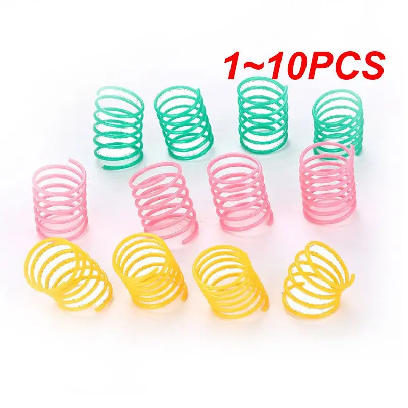 

4/котенок спиральные пружины, игрушки для кошек, интерактивный датчик, Весенняя игрушка для кошек, Красочные Пружины для кошек, домашних животных