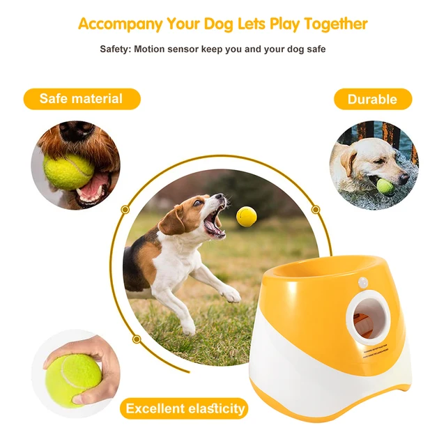 Dog Throwing Machine Electric Outdoor Dog Training Catapult Balls