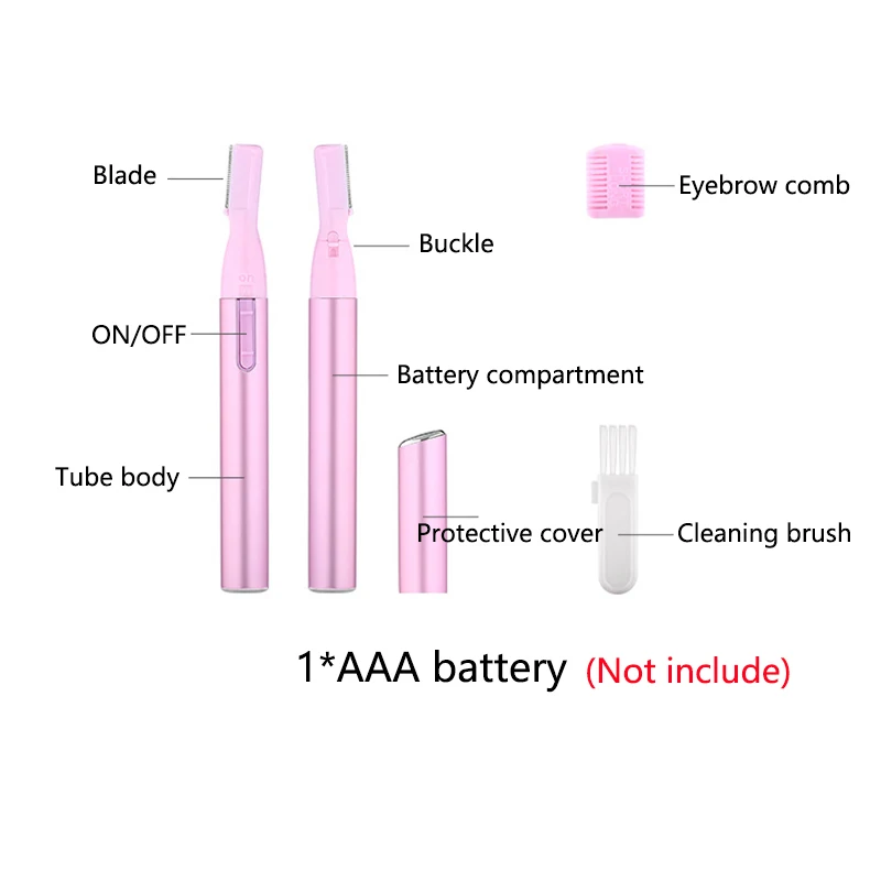 New Electric Eyebrow Trimmer Mini Shaver Hair Remover Facial Shaver Hair Remover Facial And Neck Blur Lips Body Arms And Legs