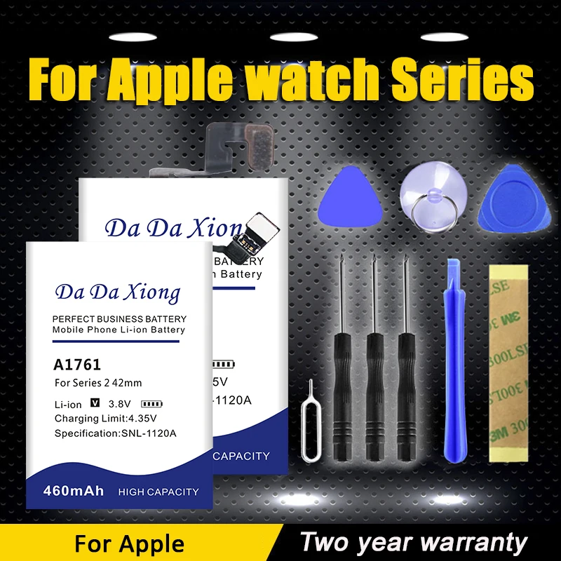 2023 Nuova Batteria Per Apple Watch Series 1 2 3 4 5 6 Gps Lte 38Mm 40Mm 42Mm 44Mm Batterie + Kit Di Strumenti Gratuiti