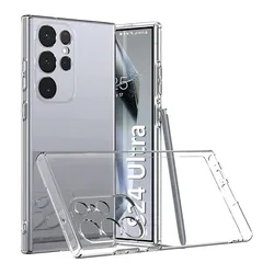 Luxury Ultra Thin Transparent Silicone Soft Case - Clear TPU Design - S23 (Clear)