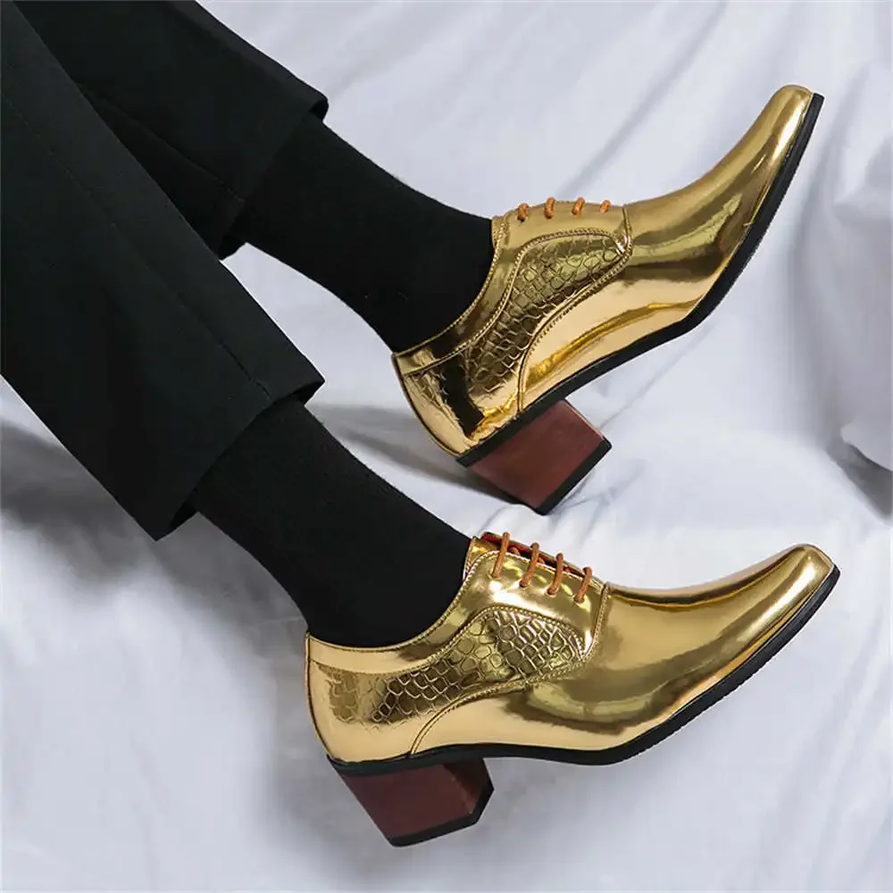 High Platform Dancers Party Shoes Uomo Abito Formale Da Uomo Scarpe Da Golf Da Uomo Sneakers Genuine Sport Snekaers Fitness Più Economici