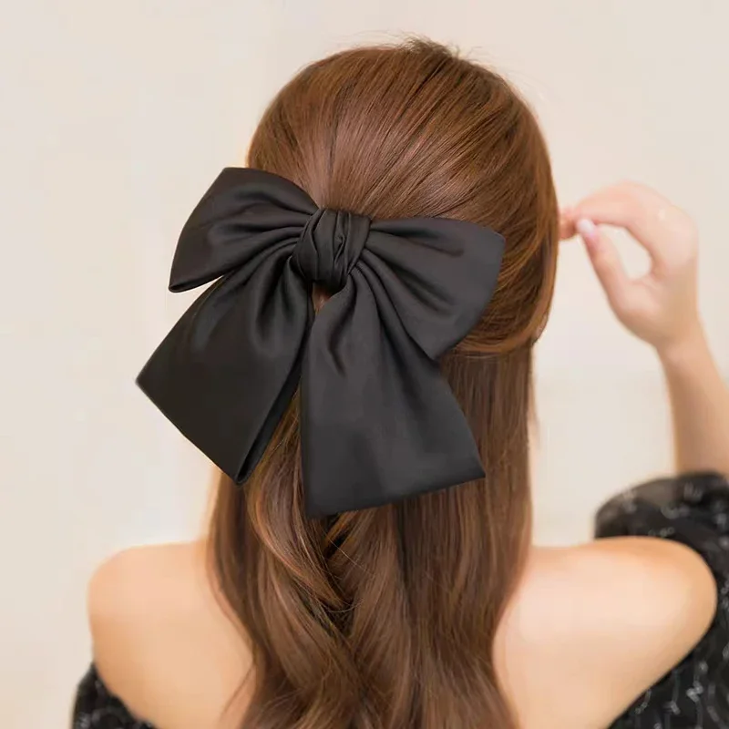 Hair Accessory Big Bows Barrette Headband Fabric Elastic Hair Bands Women Girls Hair Accessories Fashion Korean Clip Accessories