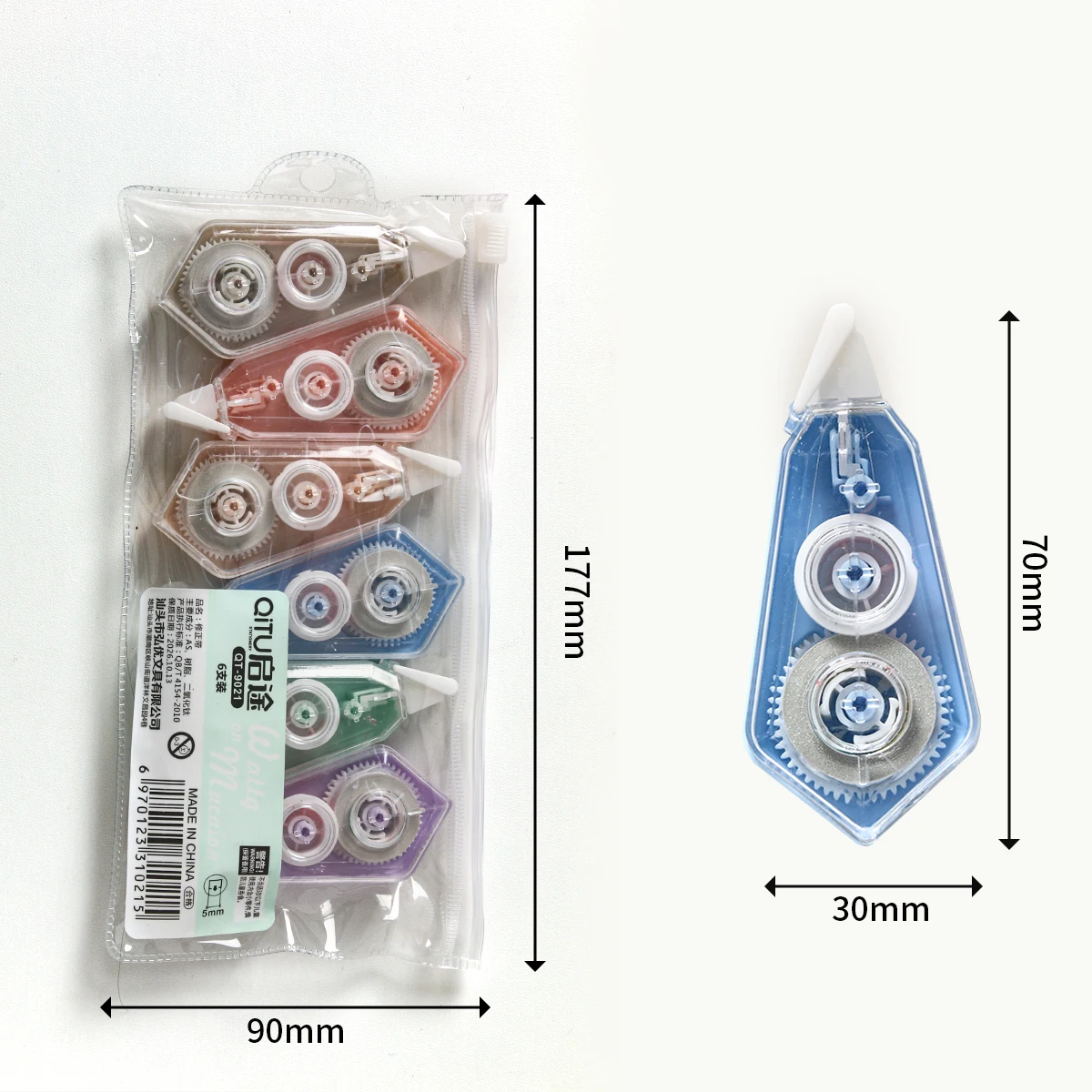 Correction Tape Supplies 6 Pcs For School Study