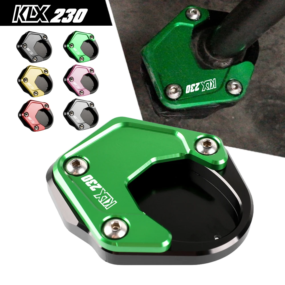 

For Kawasaki KLX230 KLX230S KLX230R KLX230RS KLX230SM KLX 230 Motorcycle Side Stand Enlarger Sled Sidestand Kickstand Foot Pad