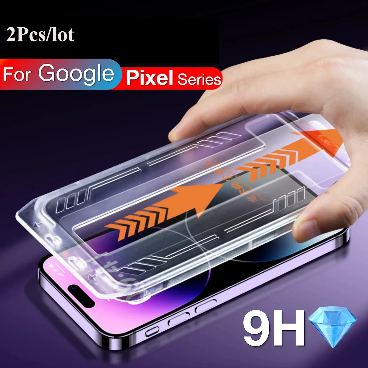 2Pcs Glass For Google Pixel 10a 9a 6a 7 7a 8 9 Pro 8Pro 8a 9Pro XL Screen Protector Tempered Glass With Install Kit