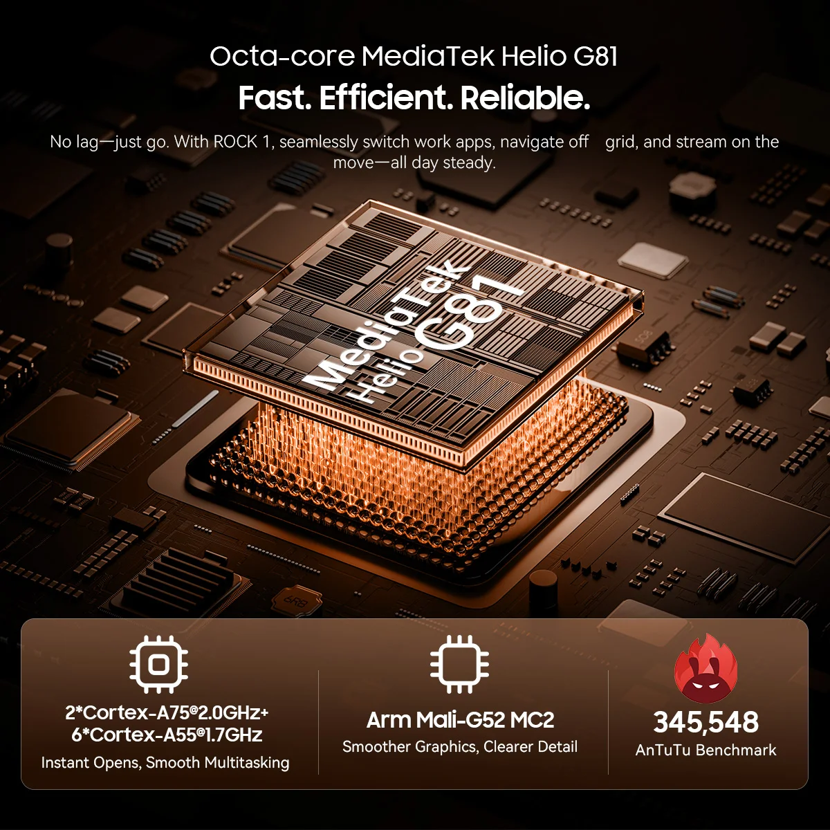 Blackview ROCK 1 Rugged Phone,6.56-inch 90Hz Display,8GB RAM  256GB ROM,15000mAh/33W, MediaTek Helio G81,Android 16 Smartphone