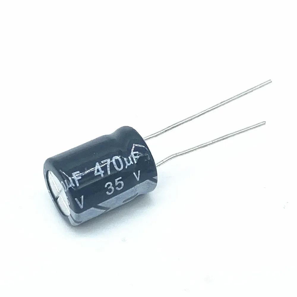 

10PCS Higt quality 35V470UF 10*13mm 470UF 35V 10*13 Electrolytic capacitor