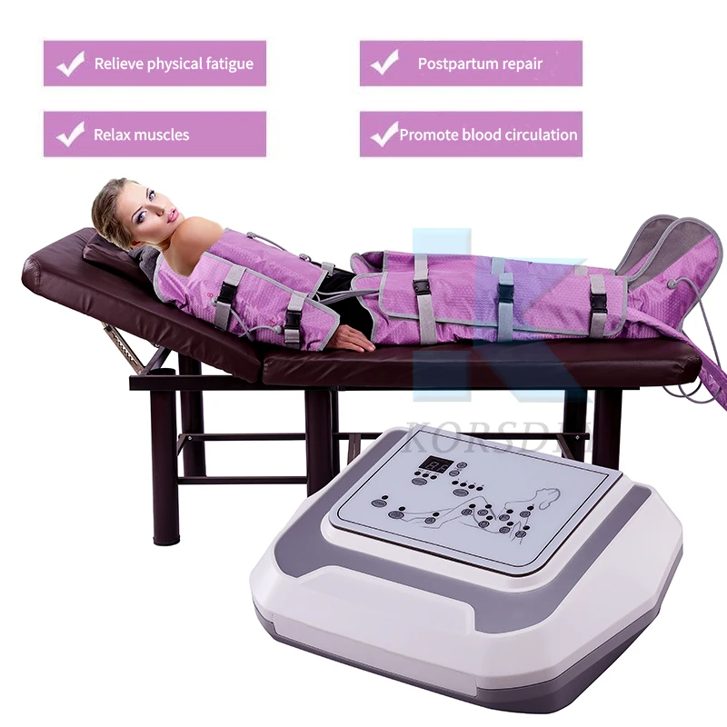 Air Bags Body Massage Slimming Air Compression Presoterapia Full Body Pressuretherapy Cellulite Reduction Weight Loss Machine