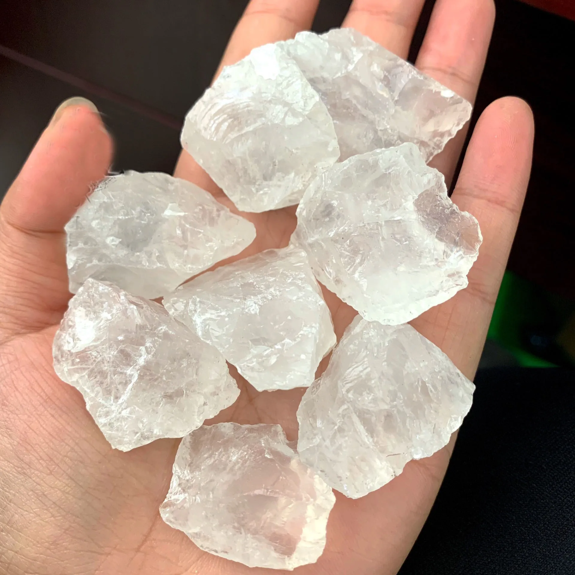 Natural Crystal Minerals Amethyst Rose Quartz Raw Crystals Lrregular Shape Rough Rock Stone Reiki Healing Crystals