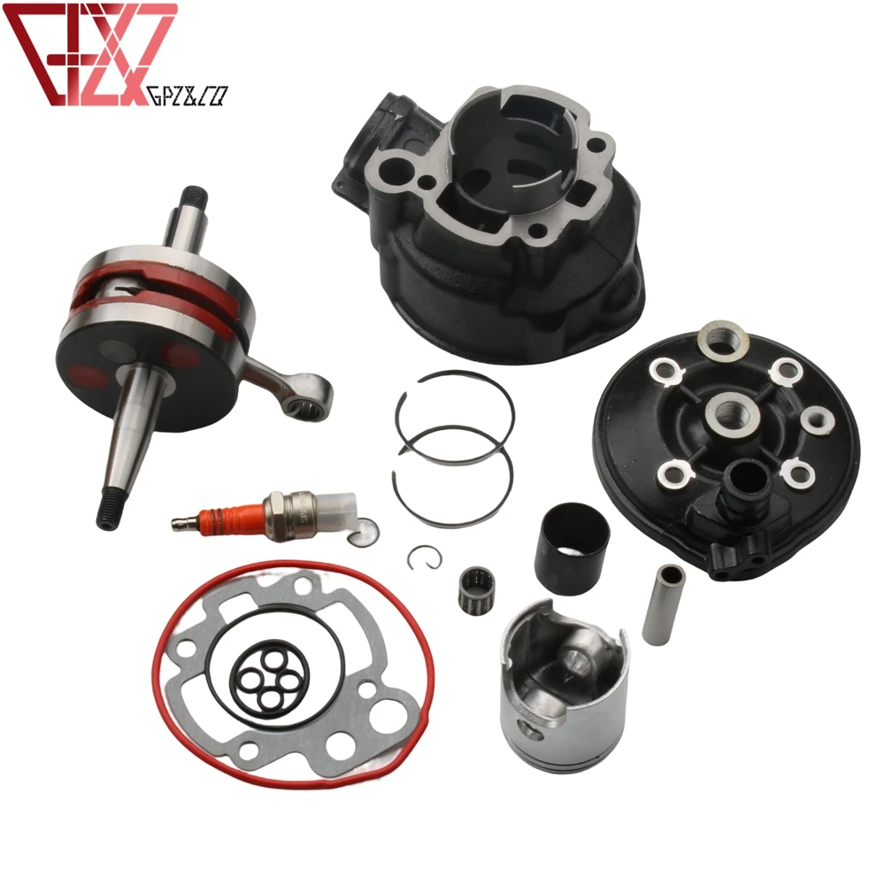 Kit Cilindro Grande Foro 90Cc 49Mm E Albero Motore Racing Per Aprilia Af1 Mx Rs 50 Rx Enduro Motore Speciale Tuono 50Cc Am4 Am5 Am6 2T
