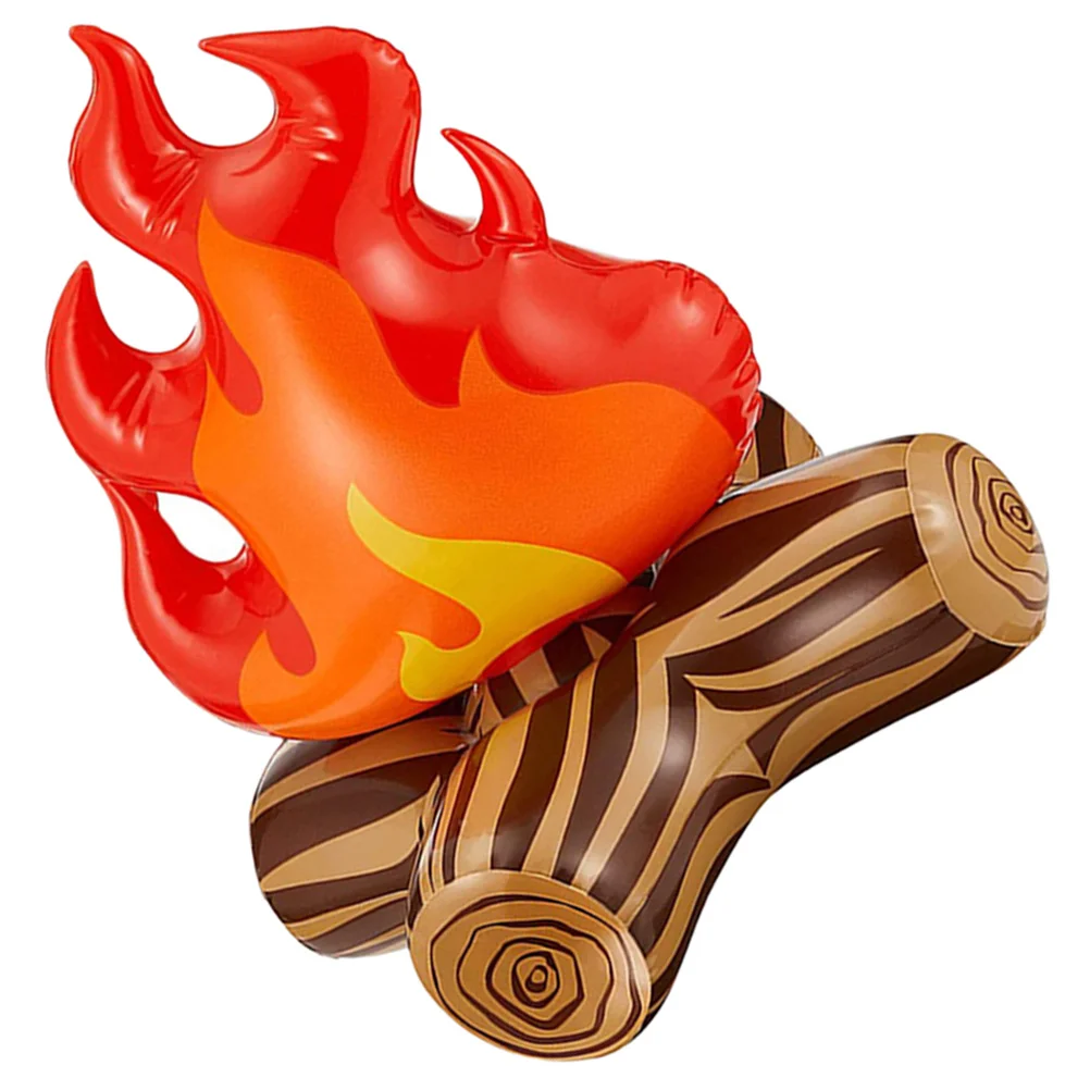 Inflatable Flame Model Yard Decoration Props Pvc Bonfire Camping Party Garden Fake Campfire