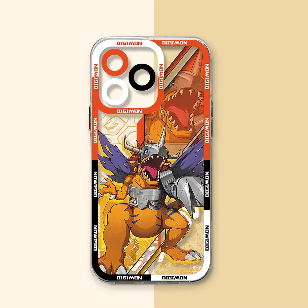 Transparent Anime Digimon Phone Case
