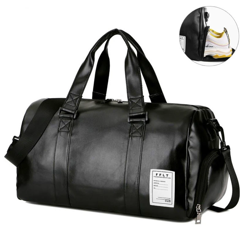 concepto por qué Pelearse Bolsa de gimnasio de cuero para hombre y mujer, bolso deportivo seco y  húmedo para entrenamiento de zapatos, Fitness, Yoga, equipaje de viaje, bolsa  deportiva de hombro|Bolsas de gimnasio| - AliExpress