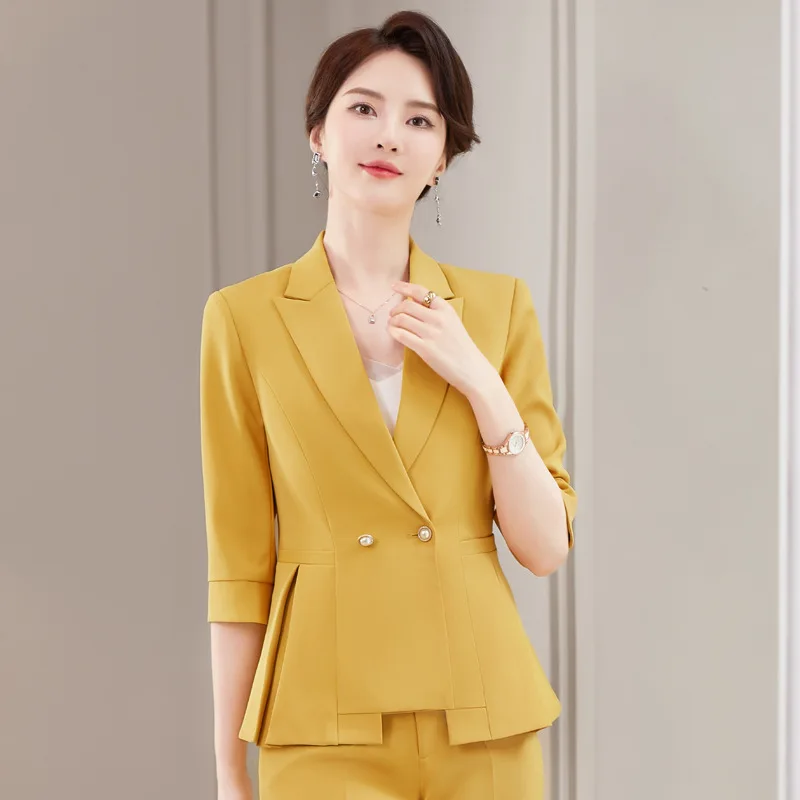 izicfly-summer-new-style-uniform-business-suits-slim-office-blazer-pant-set-per-le-donne-abiti-a-due-pezzi-abbigliamento-da-lavoro-giallo