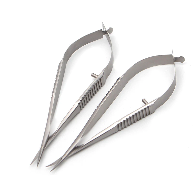 8.5CM Ophthalmic Microscopic Animal Experiment Vascular Scissors Conjunctiva Corneal Iris Capsulotomy Vannas Scissors veterinary surgical instruments ophthalmic microsurgical scissors