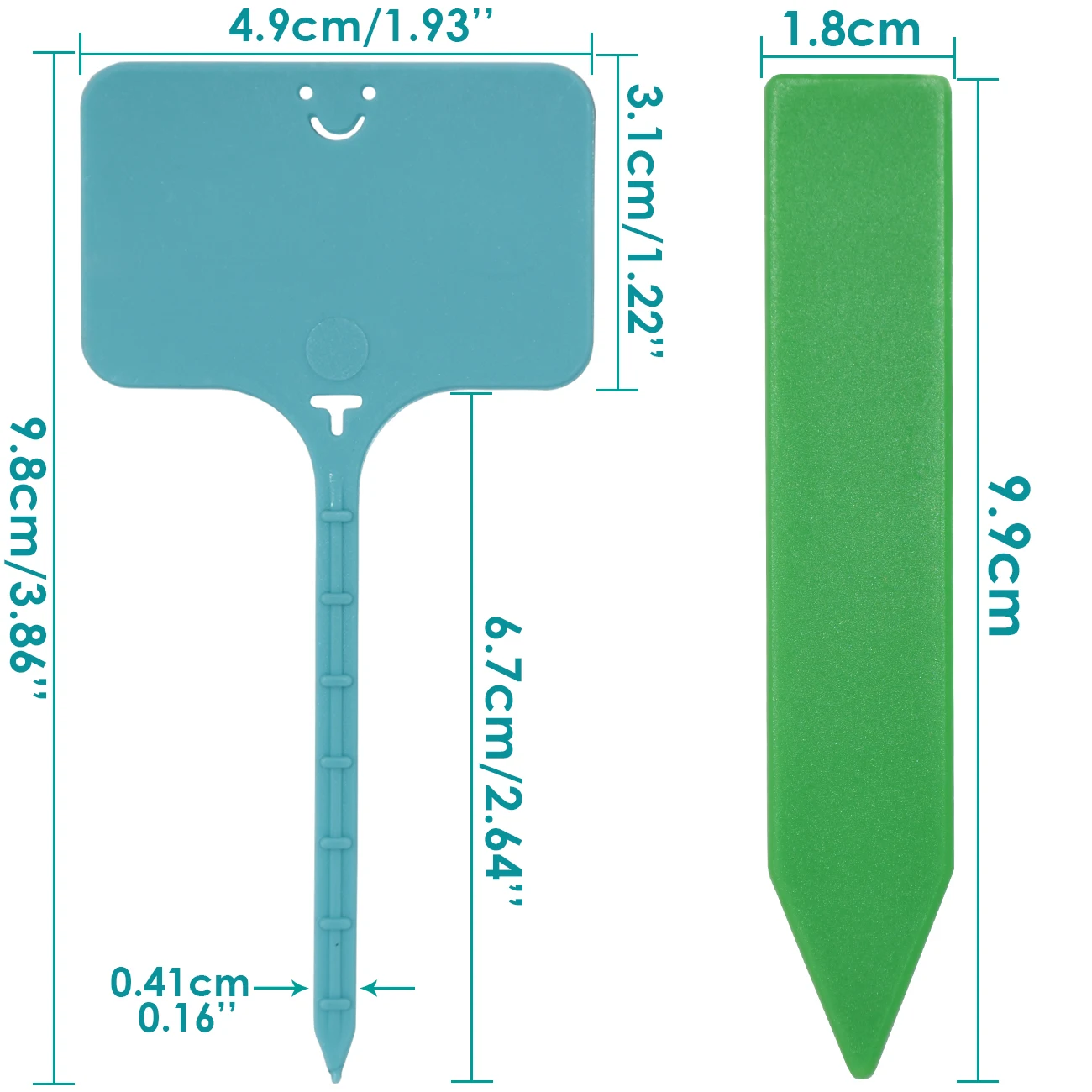 Description Picture 6 of item30-100pcs Garden Re-usable Plant Markers Labels Plastic T-type Sign Tags Record Plate Waterproof Flower Vegetables Potted Stakes